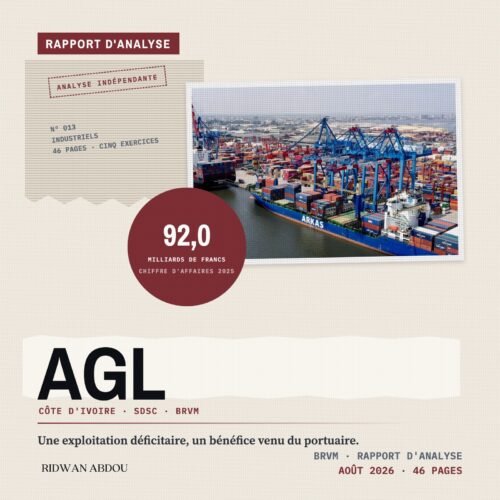 AGL Cote d'Ivoire · Artwork du rapport d'aout 2026 AGL Côte d'Ivoire · Rapport d'analyse d'août 2026