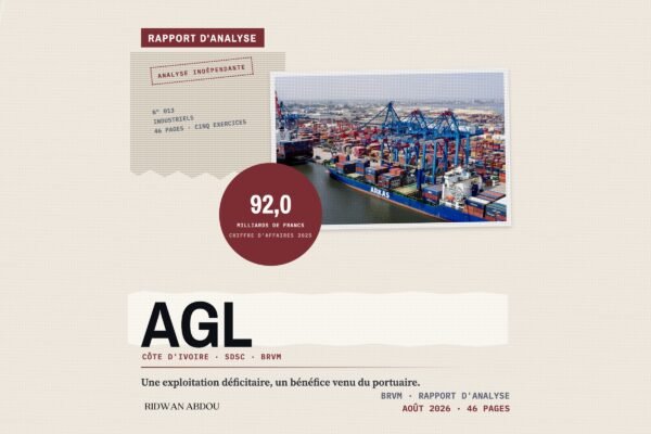 AGL Cote d'Ivoire · Artwork du rapport d'aout 2026 AGL Côte d'Ivoire · Rapport d'analyse d'août 2026