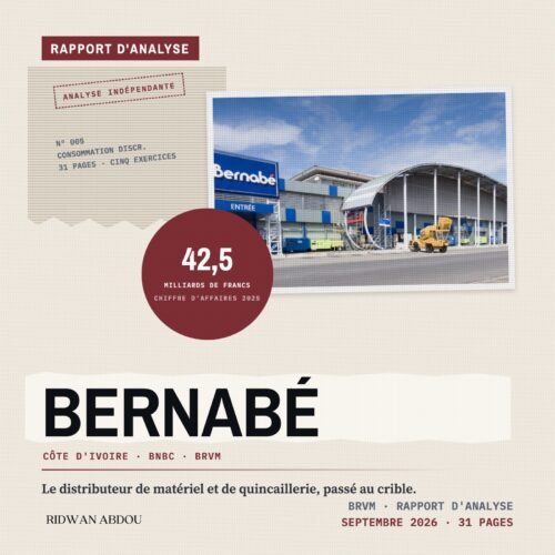 Bernabe Cote d'Ivoire · Artwork du rapport de septembre 2026 Bernabé Côte d'Ivoire · Rapport d'analyse de septembre 2026