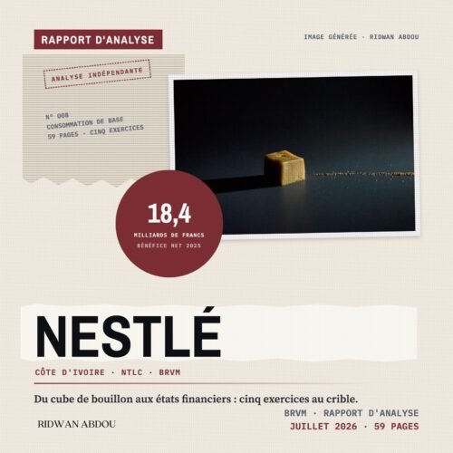Nestle Cote d'Ivoire · Artwork du rapport de juillet 2026 Nestlé Côte d'Ivoire · Rapport d'analyse de juillet 2026