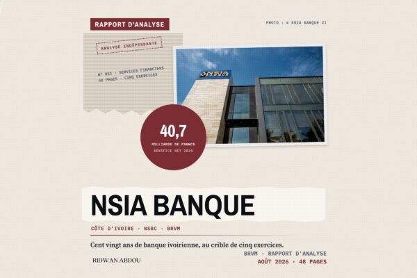 NSIA Banque Côte d'Ivoire · Rapport d'analyse d'août 2026