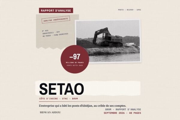 SETAO Côte d'Ivoire · Rapport de septembre 2026 SETAO Côte d'Ivoire · Rapport d'analyse de septembre 2026