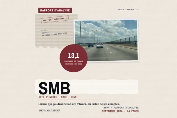 SMB Côte d’Ivoire · couverture du rapport de septembre 2026 Rapport d’analyse SMB Côte d’Ivoire, septembre 2026