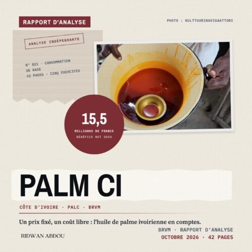 PALM CI, rapport d’octobre 2026