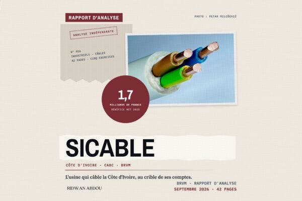 SICABLE Côte d’Ivoire · Rapport de septembre 2026 SICABLE Côte d’Ivoire · Rapport d’analyse de septembre 2026